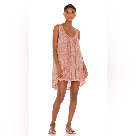 Free People Tops - Free People Women‘tunic 

Orange Floral... Flowy Pink Sleeveless Dress